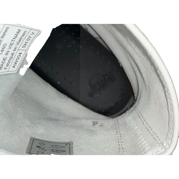 Dr Martens 1460 White Leather Matte Eight Eye Combat Boots Women's US Size 10 - Picture 6 of 10